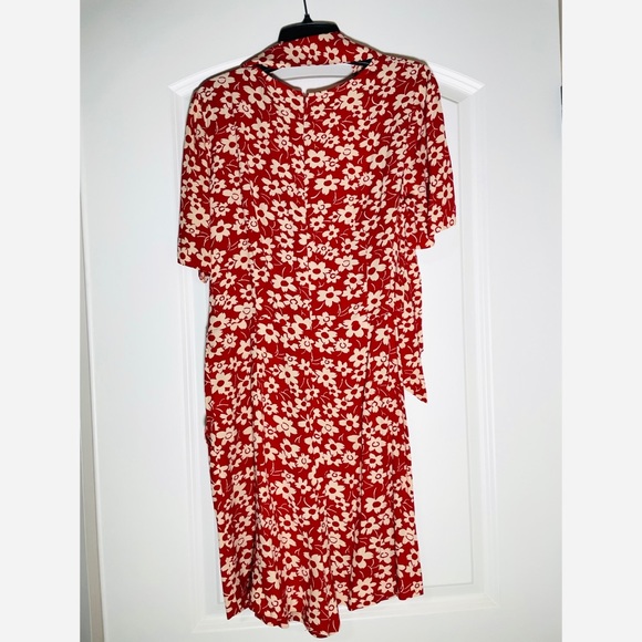 Madewell wrap-front romper in mini daisy - Picture 4 of 6